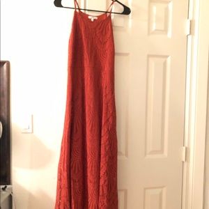 NWT Maurice’s High Low Maxi Rust Dress